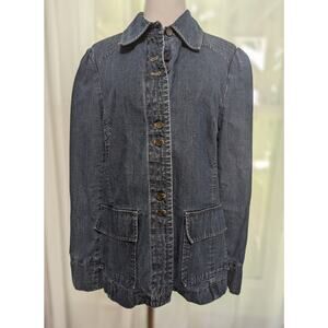 i.e. relaxed women's denim jacket - Size L - cute details!